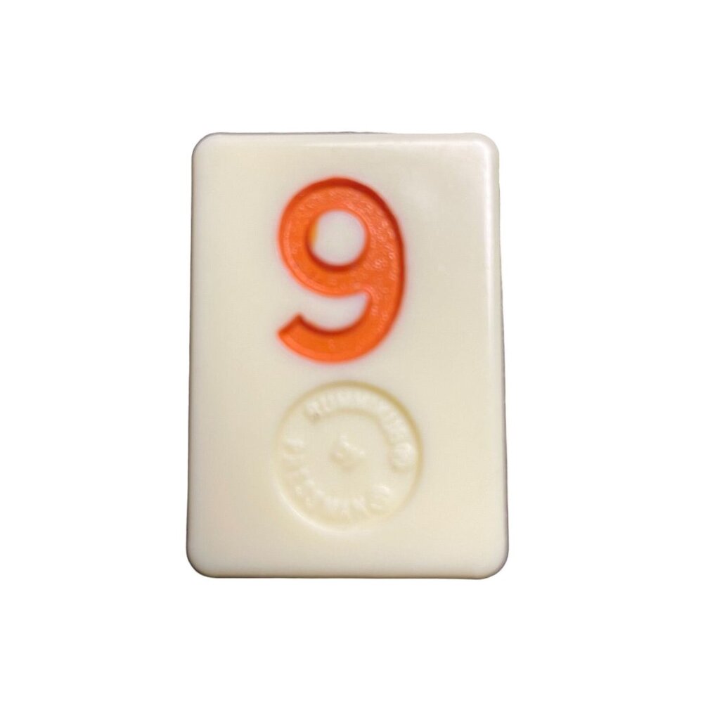 Pressman Rummikub Orange 9 Tile Original Replacement Game Piece Smooth Back u